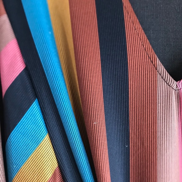 Zara Striped Multicolor Midi Dress - Picture 8 of 10